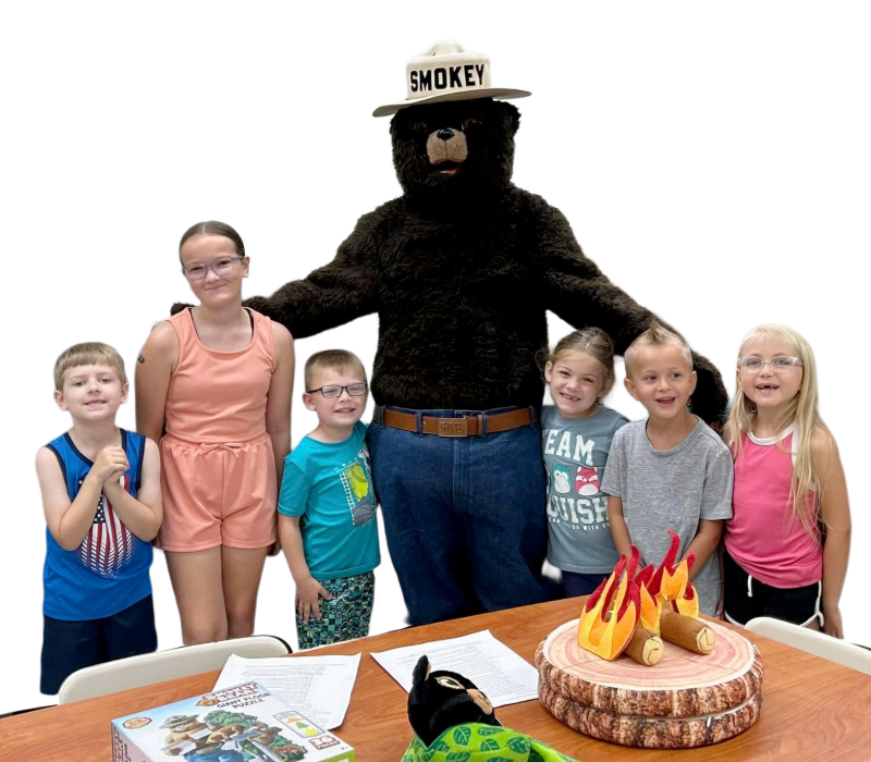Smokey Bear with Classroom