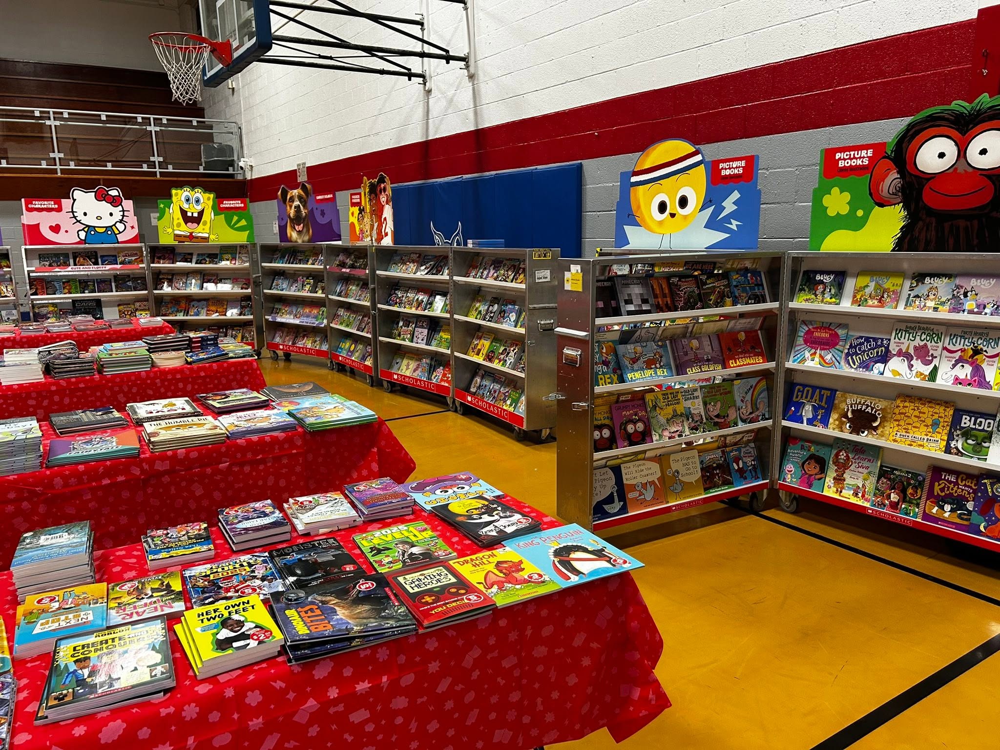 annual book fair at the Herrick Township Public Library