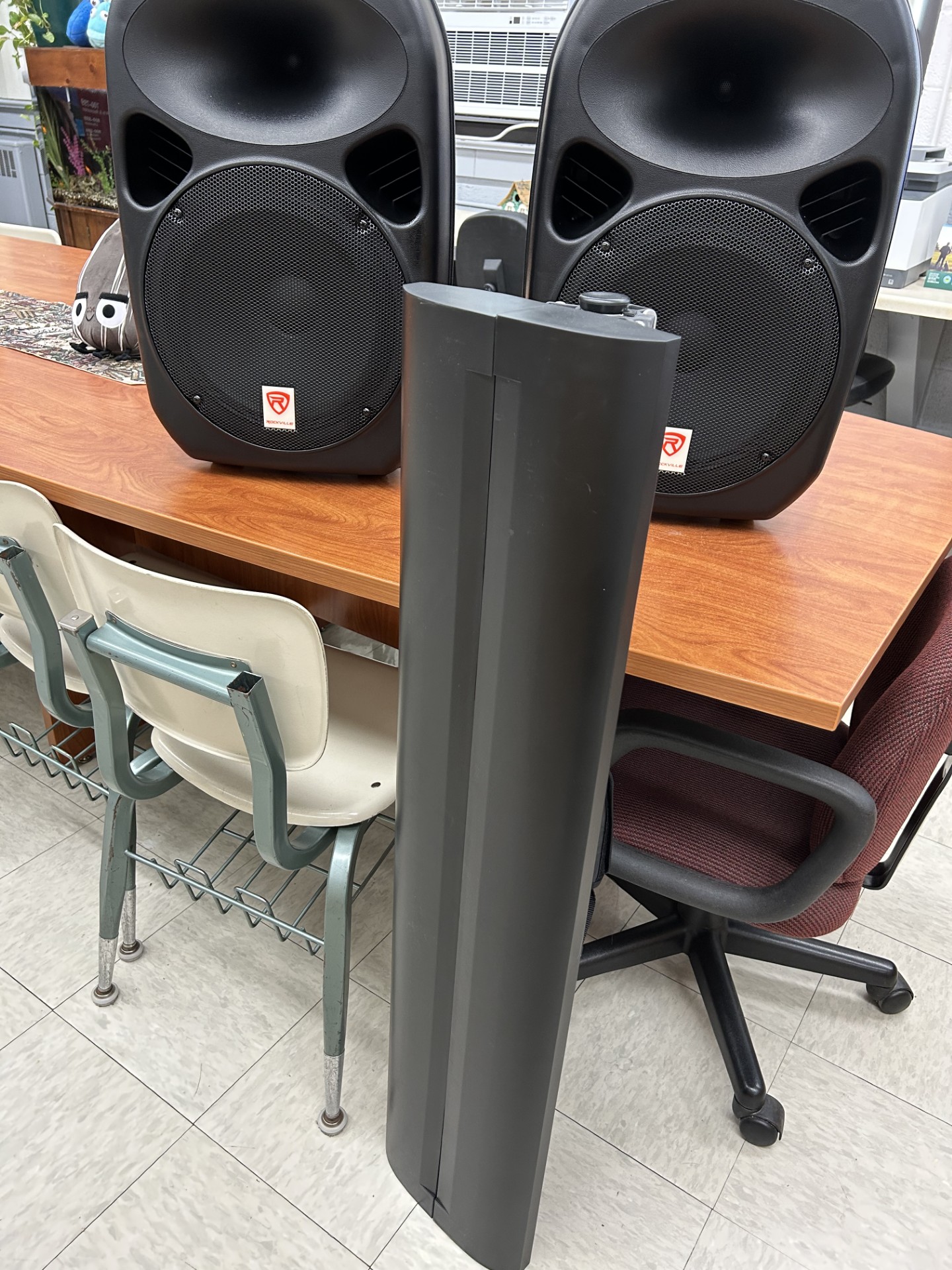 Herrick Public Library Speakers and Screen Available to Rent